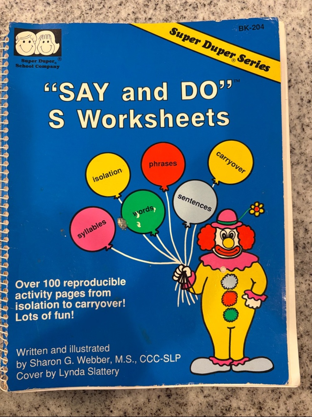 "Super Duper School Company      “SAY and DO" S Worksheets